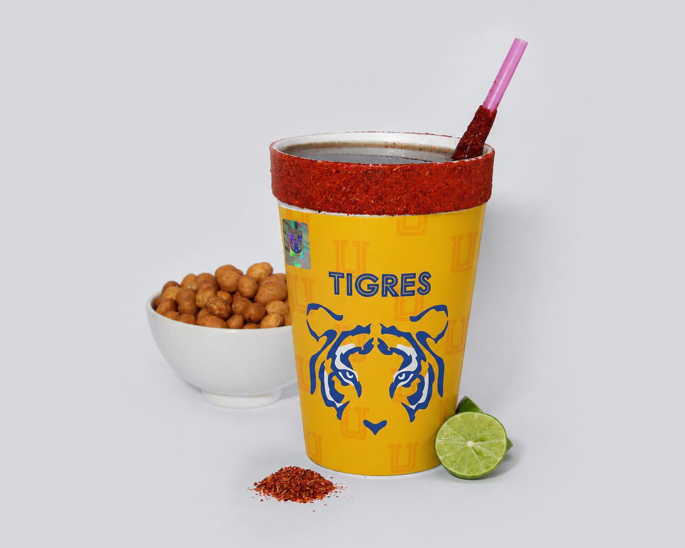 Vaso escarchado Tigres finalizado
