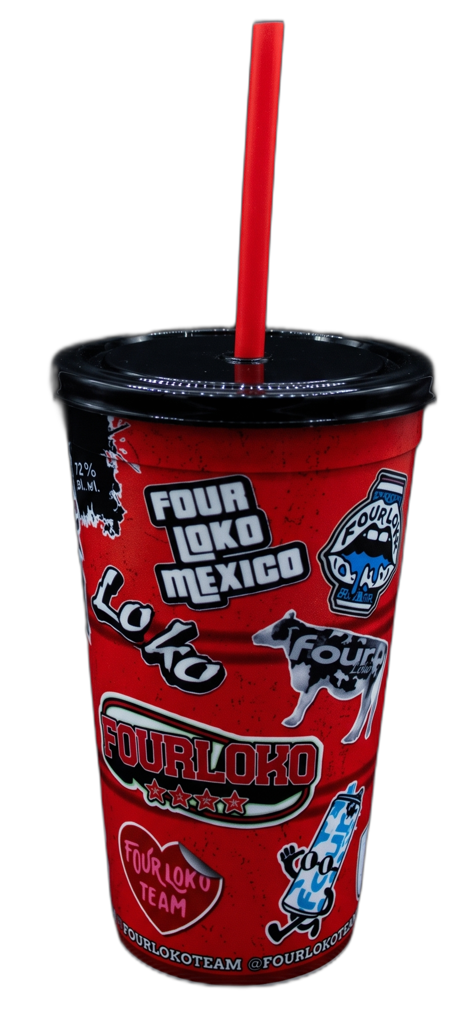 Vaso Stadium Blanco personalizable con tapa